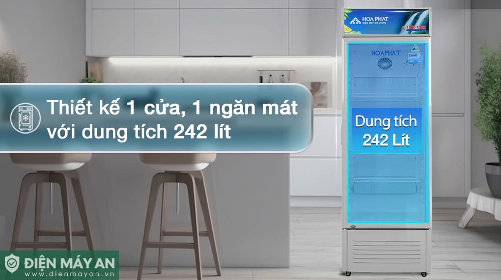 Tủ mát Hoà Phát 242 lít HSR S6242